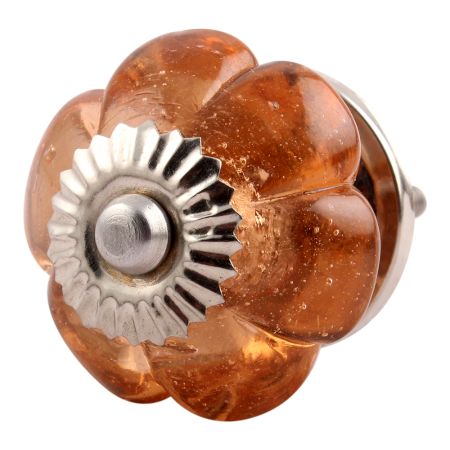 Pink Melon Glass Dresser Knob Online